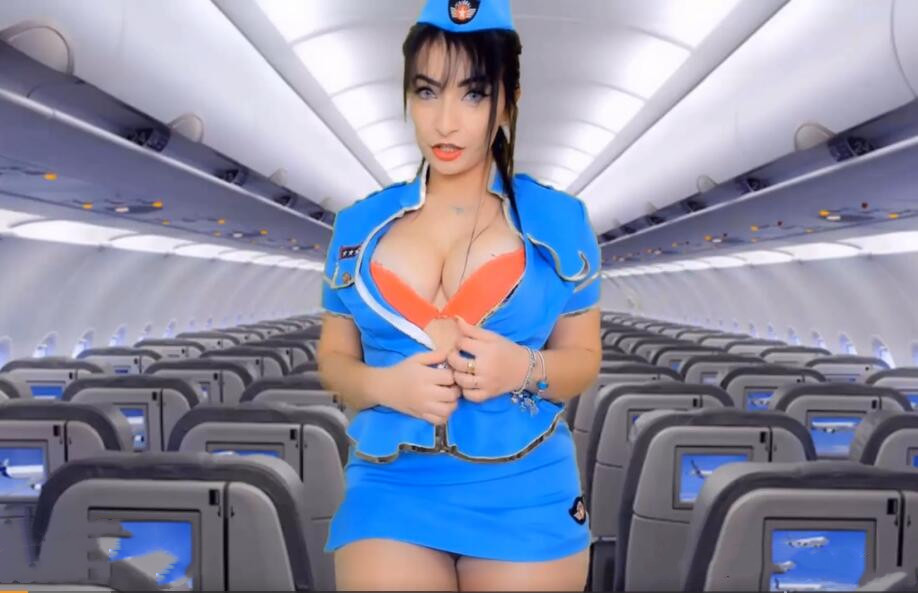 性感大胸美女给您飞机上的特殊幸性服务